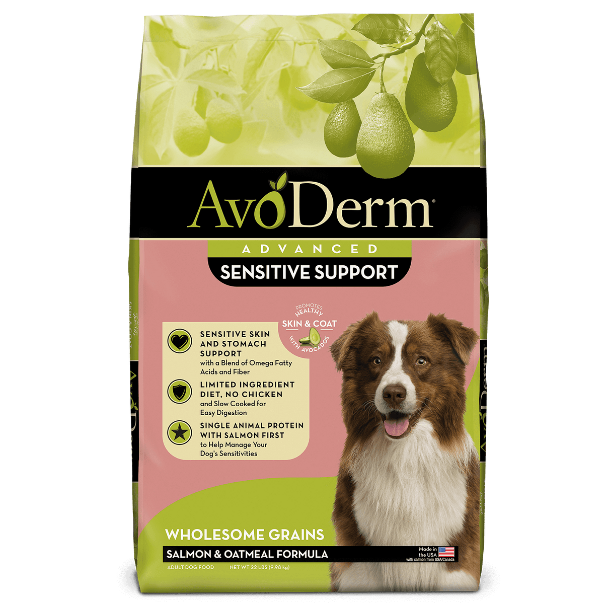 AvoDerm Natural Advanced Sensitive Support Salmon Oatmeal Formula