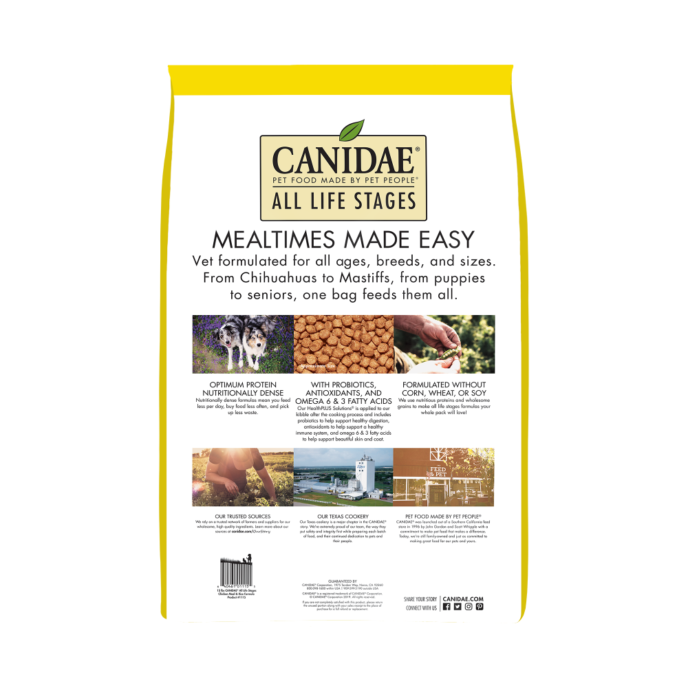 Canidae all 2024 life stages ingredients