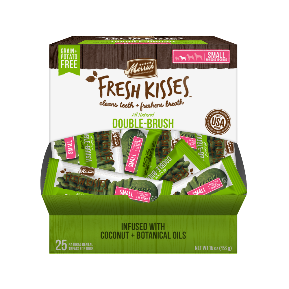 Merrick Fresh Kisses Grain Free Coconut Oil and Botanicals Small Dog Treat Box Glendale AZ El Mirage AZ Mesa AZ Pratt s Pets