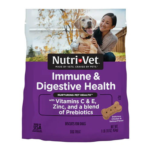 Nutri-Vet Immune & Digestive Health Functional Biscuits for Dogs