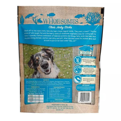 Wholesomes Cleo’s Fish Jerky Sticks For Dogs (25 Oz)