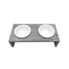 Fashion Pet Cosmo Double Diner Elevated Dog Bowls Gray*