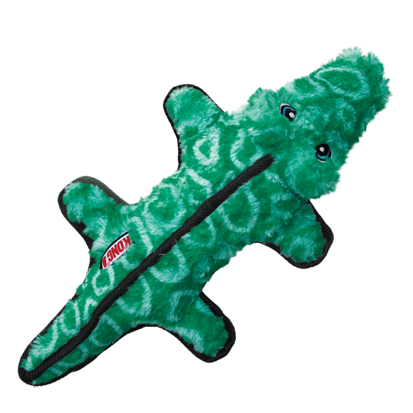 KONG Ballistic Alligator Dog Toy
