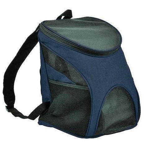 Dogline Pet Carrier Pack (Blue, L 11” x W 12.6” x H 17.3”)