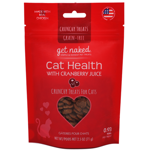 Get Naked Cat Health with Cranberry Juice Crunchy Treats (2.5-oz)