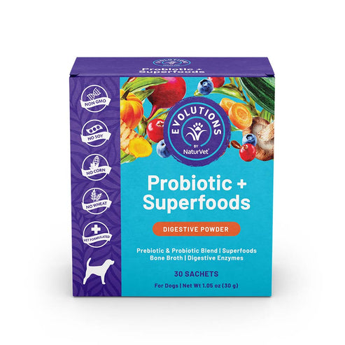 NaturVet Evolutions - Probiotic + Superfoods Sachet (30 Sachets)