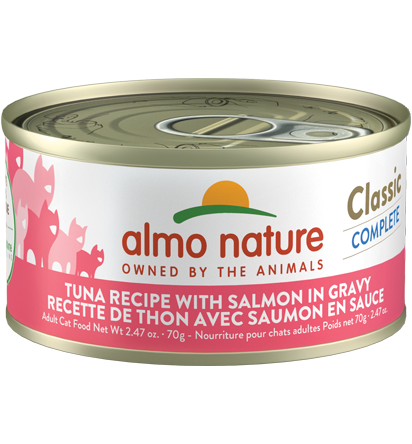 Almo Nature Classic Complete Tuna Recipe with Salmon in gravy