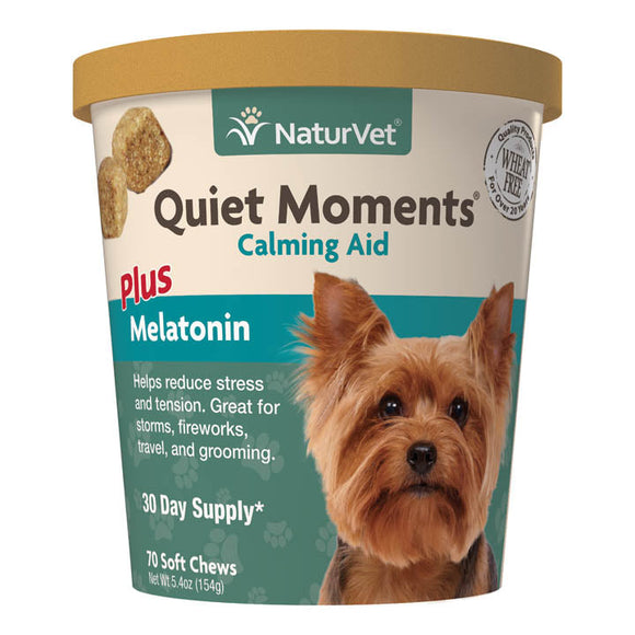 NaturVet Quiet Moments® Dog Calming Aid Soft Chews (70 Count)