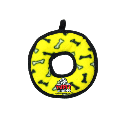 Tuffy® Jr. Ring Yellow Dog Toy (Yellow)