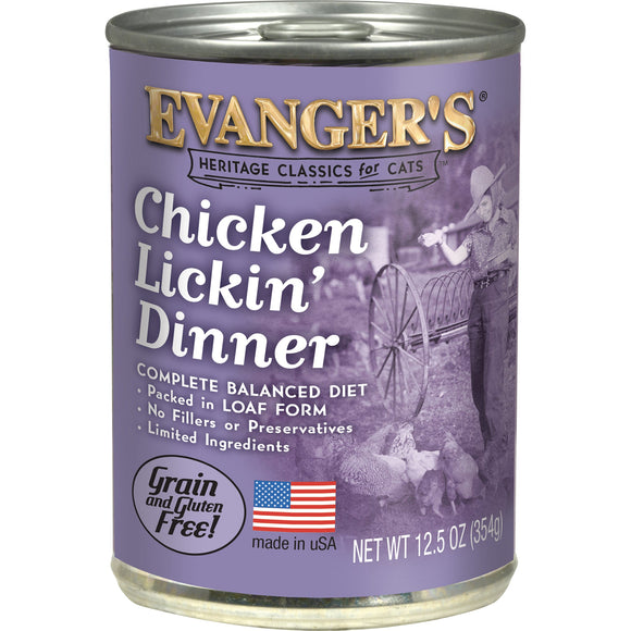 Evanger's Heritage Classic Chicken Lickin’ Dinner for Cats Value Size