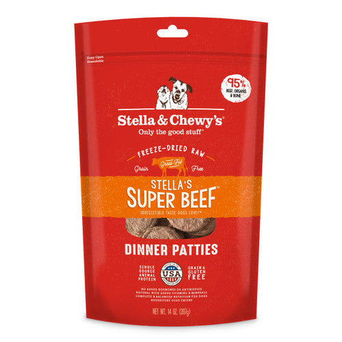 Stella & Chewy's Stella's Super Beef Freeze-Dried Dinner Patties Dog Food (5.5-oz)