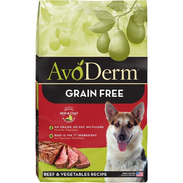 AvoDerm Grain Free Beef & Vegetable Recipe Dry Dog Food - Glendale