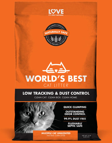 World's Best Cat Litter Low Tracking Dust Control Cat Litter