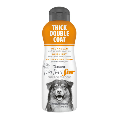 TropiClean PerfectFur Thick Double Coat Shampoo for Dogs