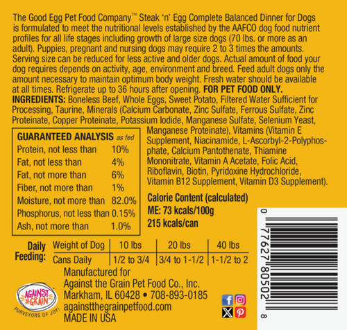 Against The Grain Good Egg Steak 'n Egg