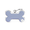 MyFamily Basic Handmade Big Lilac Bone ID Tag