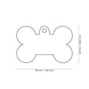 MyFamily Basic Handmade Big Lilac Bone ID Tag