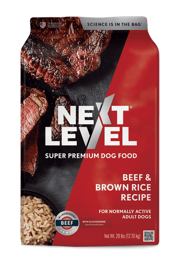 Next Level Beef & Brown Rice Recipe Super Premium Dog Food