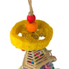 A&E Cage Confetti Cannon Loofah Hanging Bird Toy