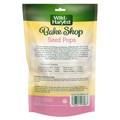 Wild Harvest Bake Shop Seed Pops for All Birds