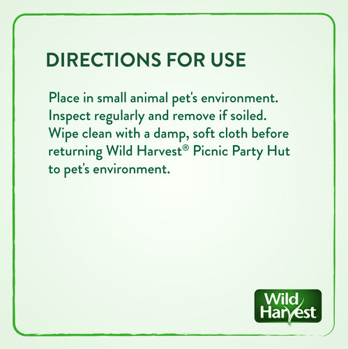 WILD HARVEST Picnic Party Hut, Strawberry Flavor Small Animal Treats