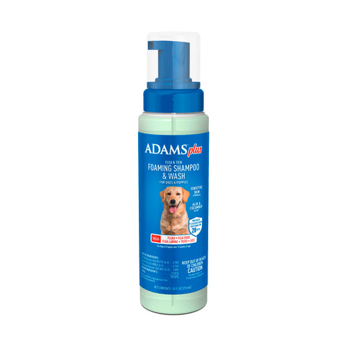 ADAMS™ Plus Flea & Tick Foaming Shampoo & Wash for Dogs & Puppies