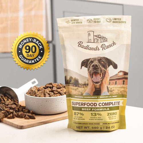 Badlands Ranch Superfood Complete Beef Formula Air-Dried Dog Food (11.5 oz)