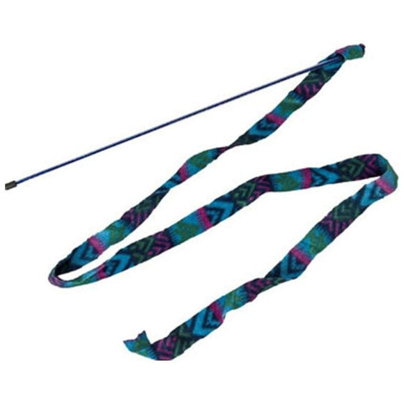 SPOT CAT PRANCER FLEECE FRENZY WAND (60 IN, ASSORTED)