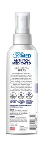 TropiClean OxyMed Medicated Anti itch Spray for Pets
