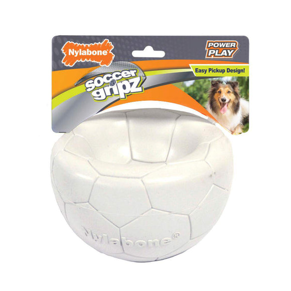 Nylabone Power Play Gripz Dog Soccer Ball Toy (Medium)