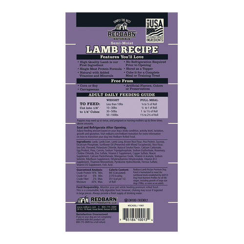 Redbarn Lamb Recipe Rolled Food