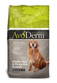 AvoDerm Natural Senior Chicken Meal and Brown Rice Formula Dry Dog Food