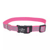 Coastal Pet Products Lazer Brite Reflective Open-Design Adjustable Collar Pink Xebra 3/8