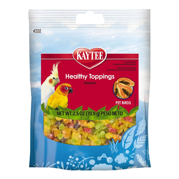 Kaytee Healthy Toppings Papaya Treat for All Pet Birds