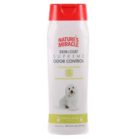 Nature's Miracle Skin & Coat Supreme Odor Control - Natural Whitening Shampoo & Conditioner (16 oz)
