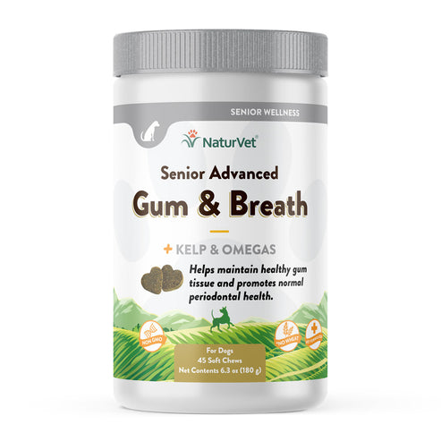 NaturVet Senior Advanced Gum and Breath Dog Soft Chews