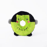 ZippyPaws Halloween Donutz Buddie - Frankenstein's Monster Dog Toy