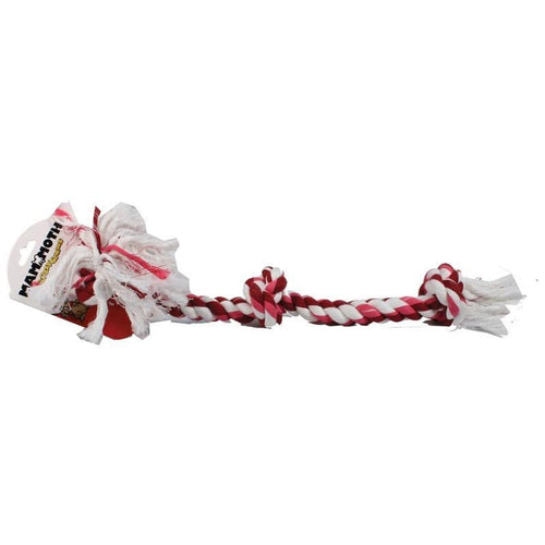 MAMMOTH FLOSSY CHEWS COLOR 3 KNOT ROPE TUG (25 IN, MULTI)